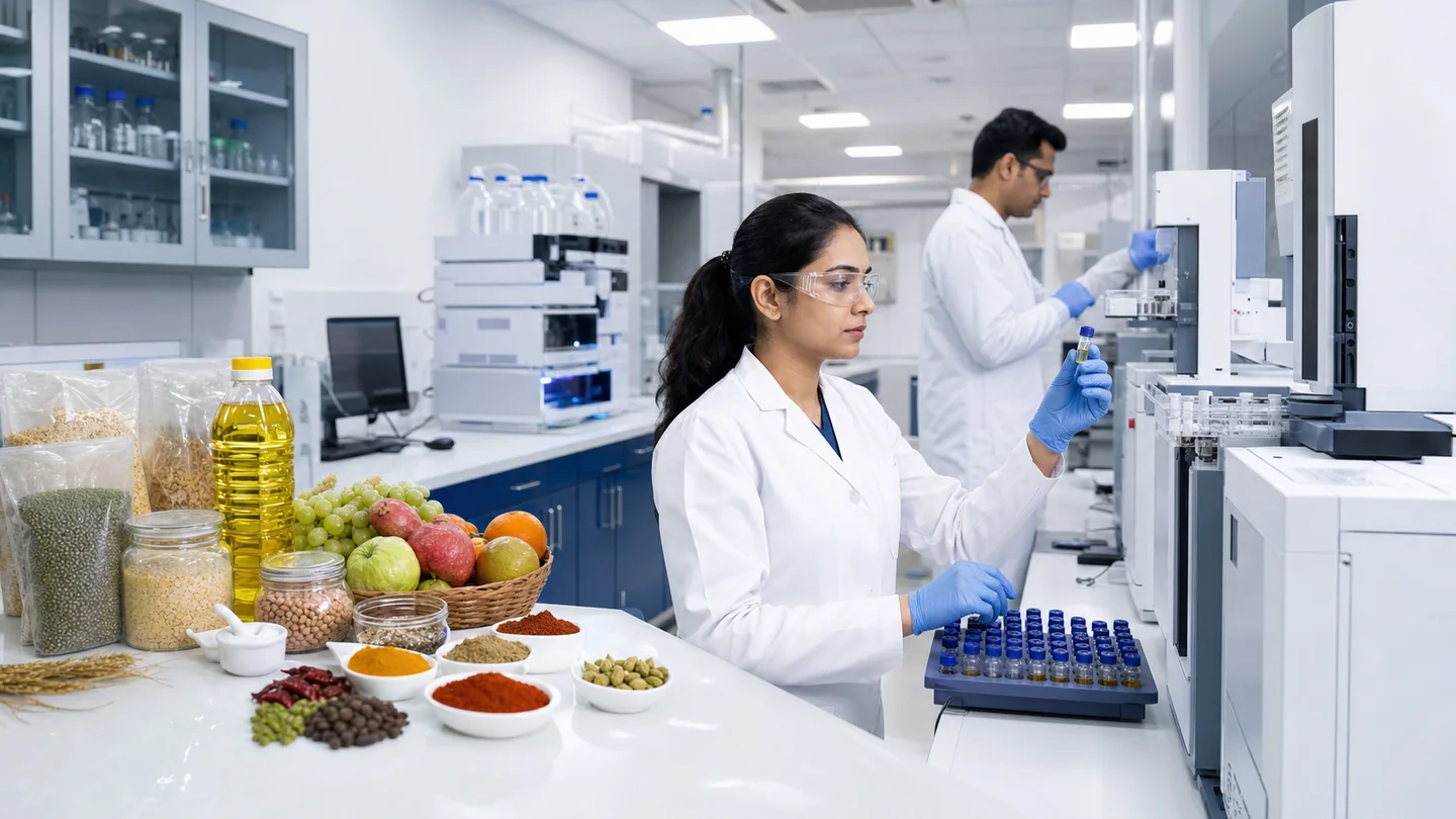 Food and agricultural product samples prepared for laboratory analysis