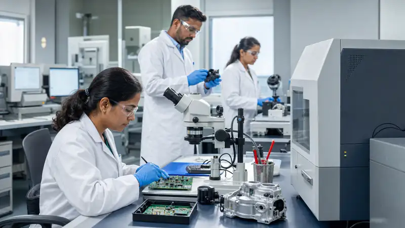 Product compliance and materials testing in a Chem-Tech laboratory